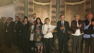 The Vetrina Toscana team and the participants to the gala with Marzia Morganti and Daniela Mugnai