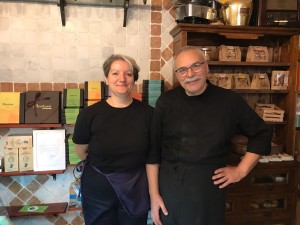 Massimo and Marta the sweet owners of "Osteria dell'Ortolano" in the center of Florence