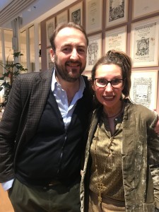 Simone Arnetoli e Laura da Toscanino presso La Rinascente di Firenze